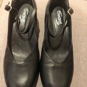 Black ballroom dance shoes 8